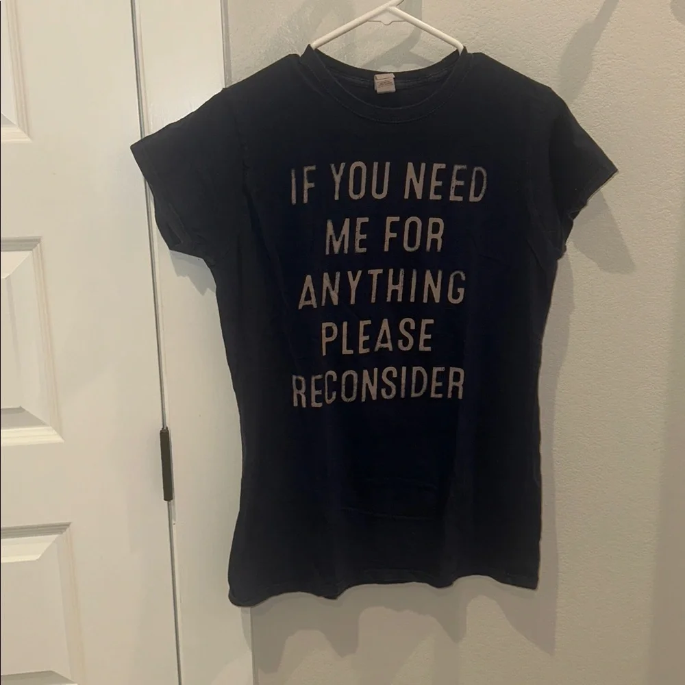 GUC Women’s Size XL Navy Blue Gildan Softstyle Navy T-Shirt Tee Shirt Top Funny - Picture 8 of 9